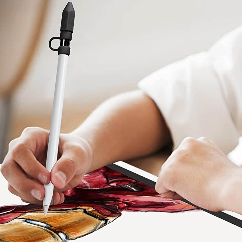 3 Pieces Bundle Compatible with Apple Pencil Cap Holder, Nib Cover, Adapter Tether for Apple Pencil 1st Generation, iPad 10.2, iPad 9.7, iPad Air 3rd Gen/iPad Pro 10.5 Pencil, Black