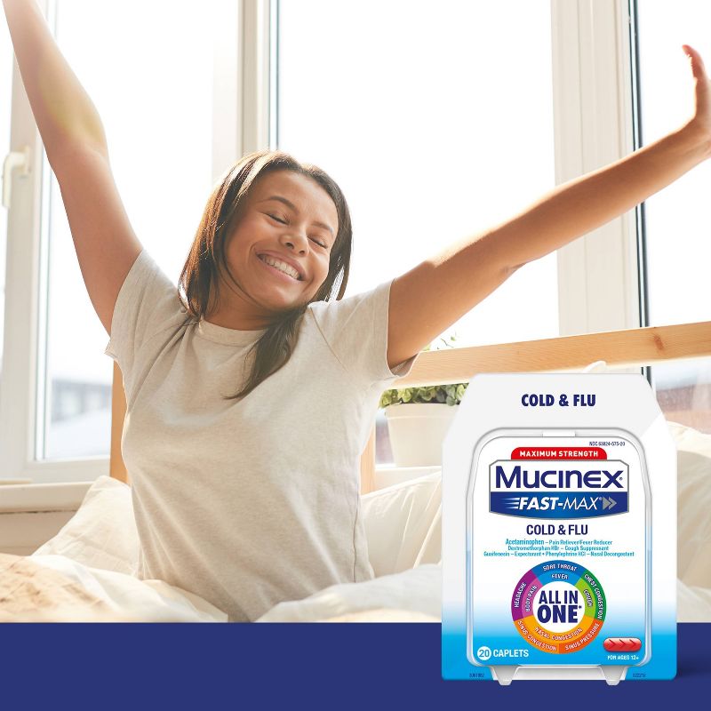 Mucinex Fast-Max Caplets - Cold & Flu - 20ct