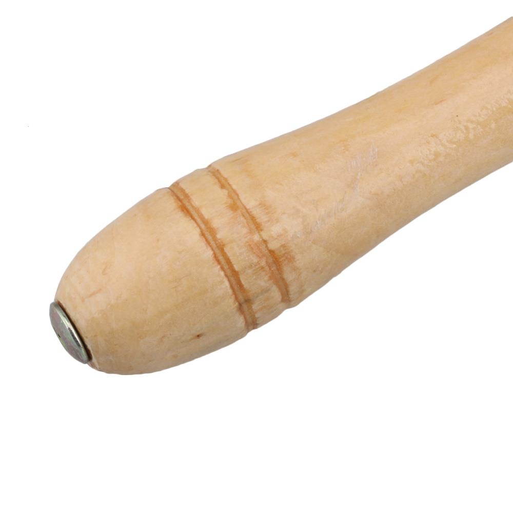 BQLZR 11cm Diameter Solid Brass Wood Handle School Bell for Entertainment Use