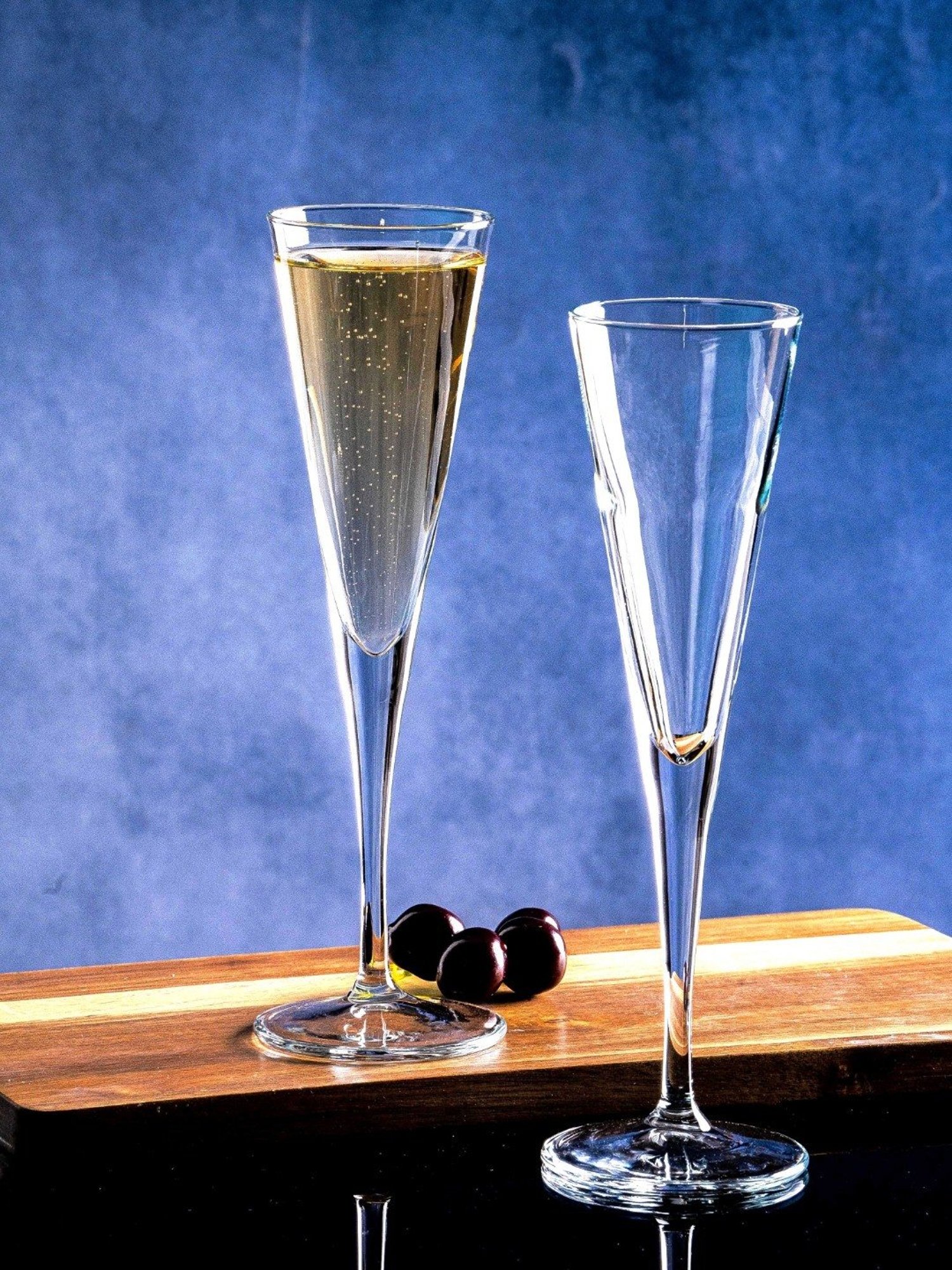 Pasabahce Transparent Glass Champagne Glass - Set of 6