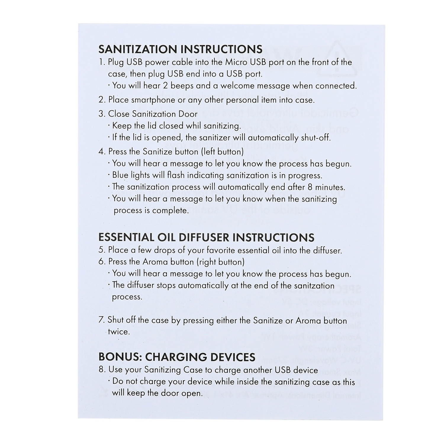 Shop LC Travel Time Multi-Purpose -C Case with USB Charger Smartphone Rechargeable