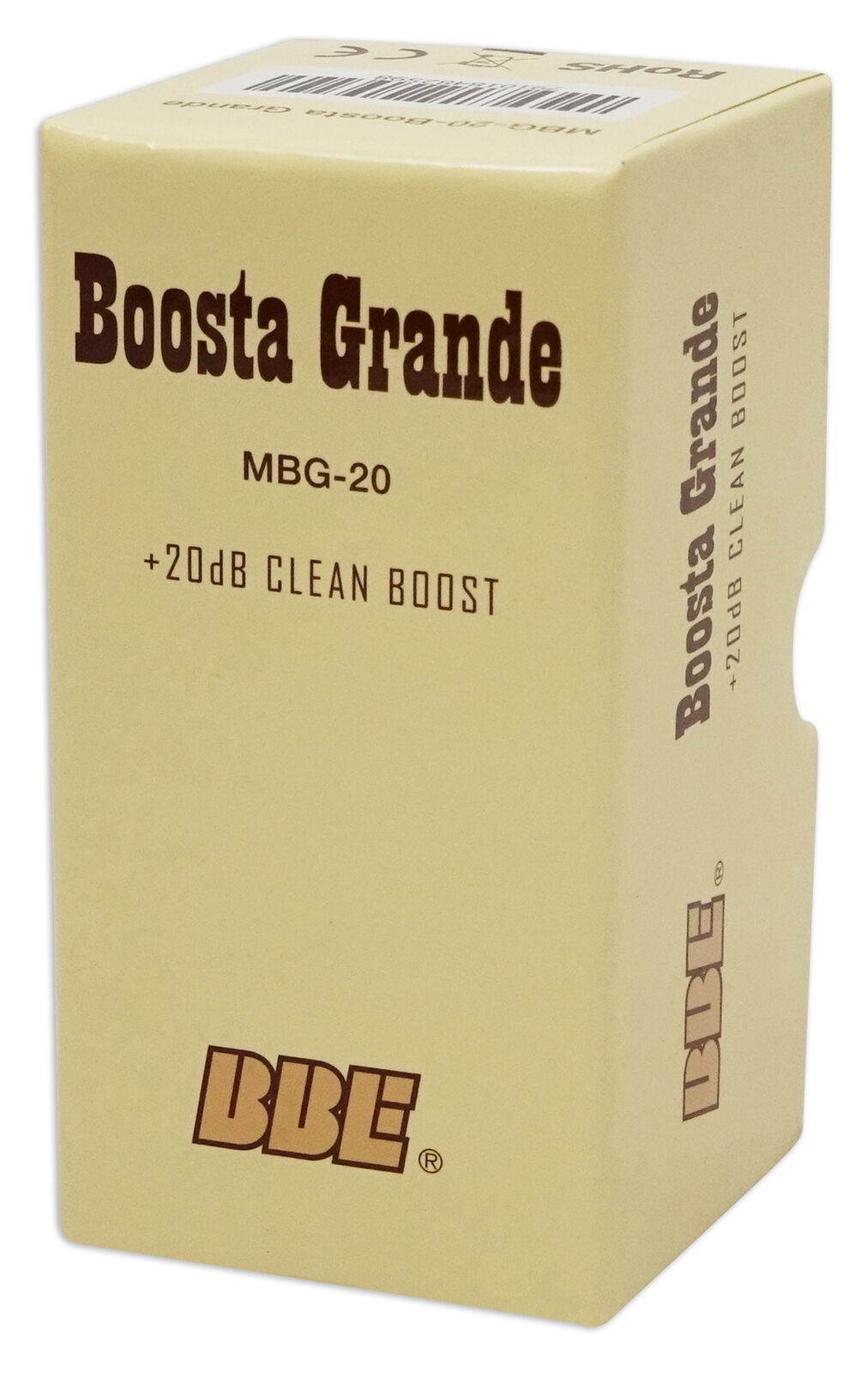 BBE Mini Boosta Grande 20db Transparent Boost Stomp Pedal+Wireless Headphones