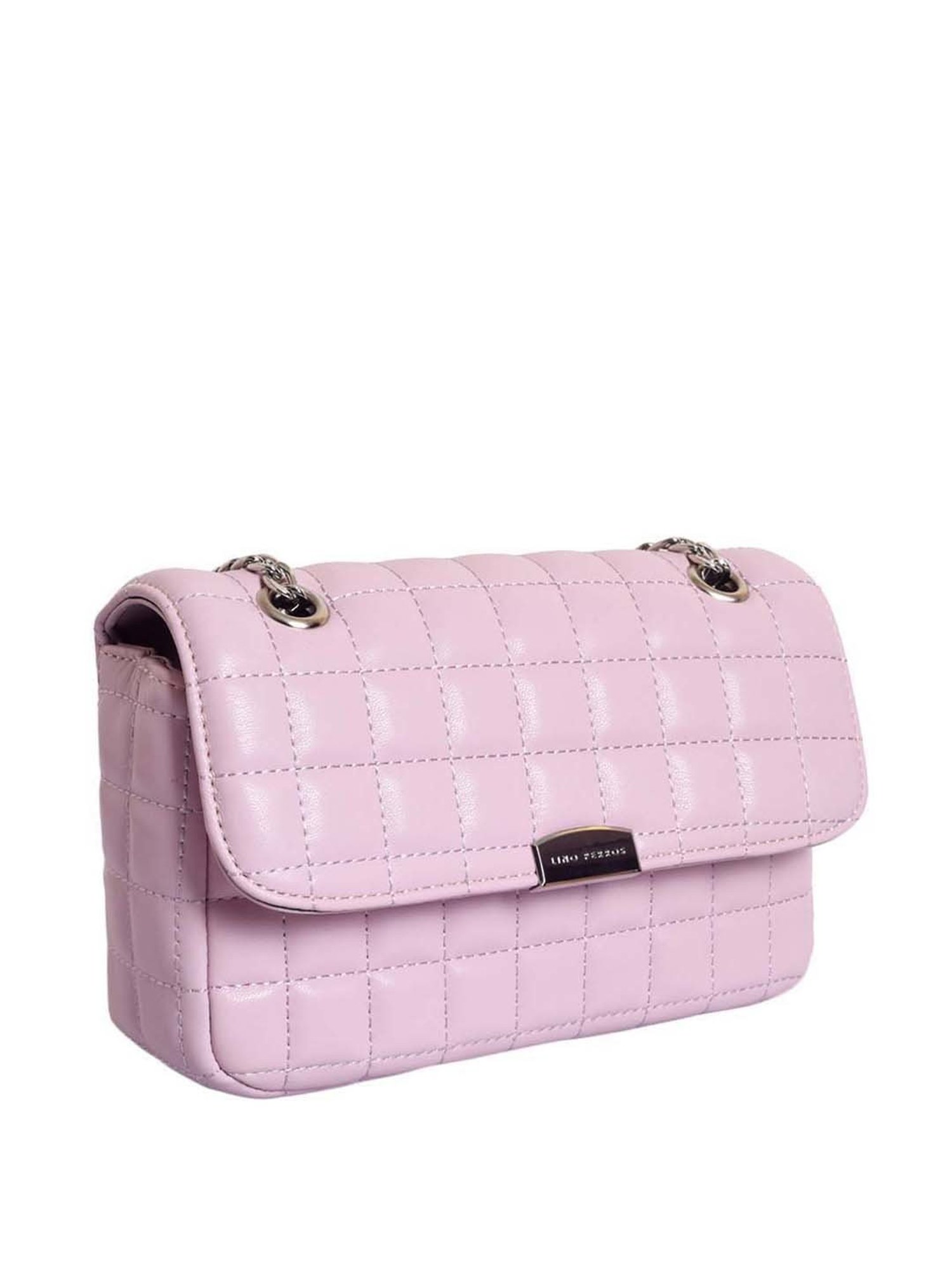 Lino Perros Lilac Quilted Medium Sling Handbag