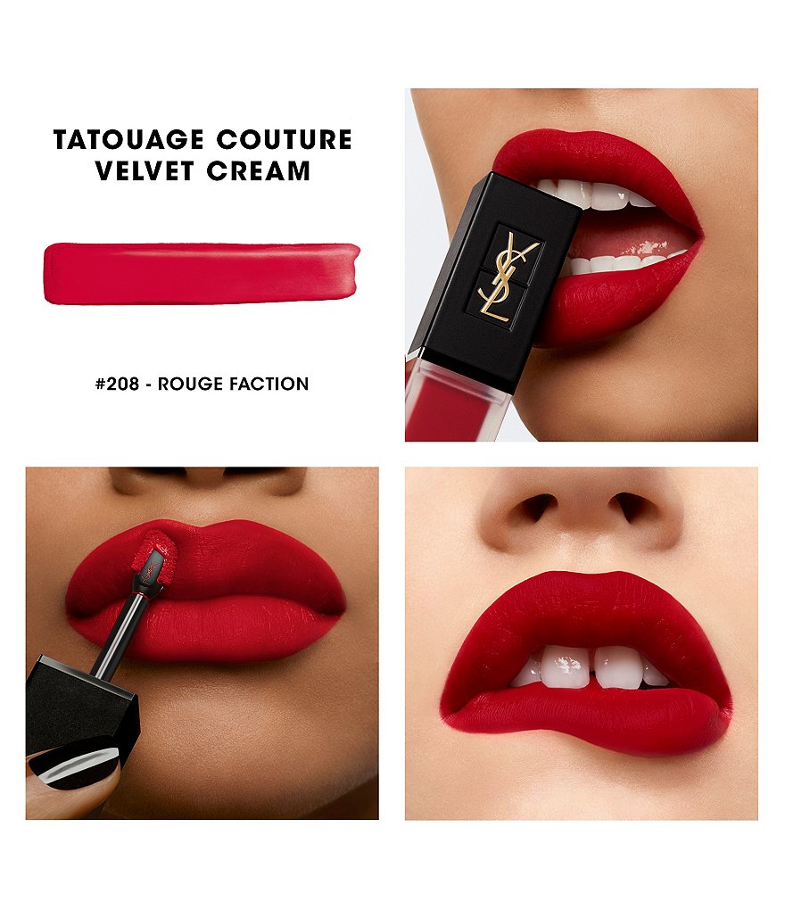 Yves Saint Laurent Beaute Tatouage Couture Velvet Cream Liquid Lipstick