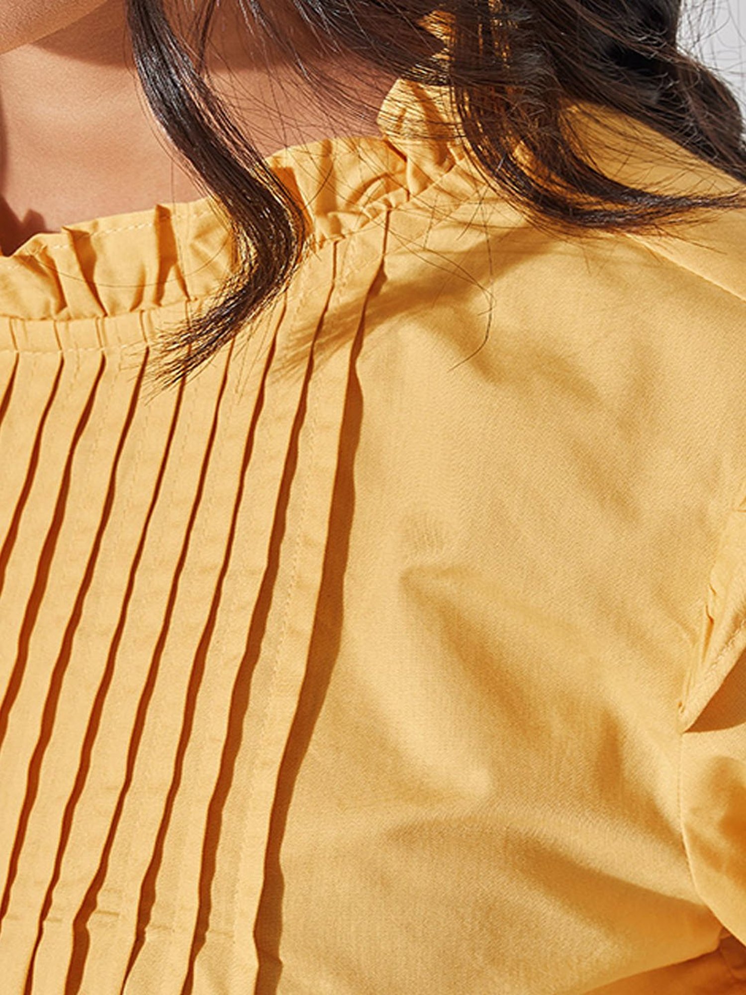 The Label Life Yellow Regular Fit Top