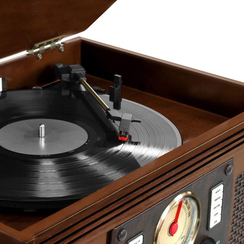 Victrola Navigator 8-in-1 Classic Bluetooth Record Player with USB Encoding and 3-speed Turntable