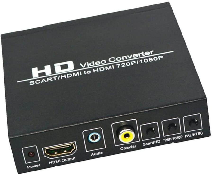 MagiDeal Premium SCART to HDMI Converter Upscaler Support HDMI Connector