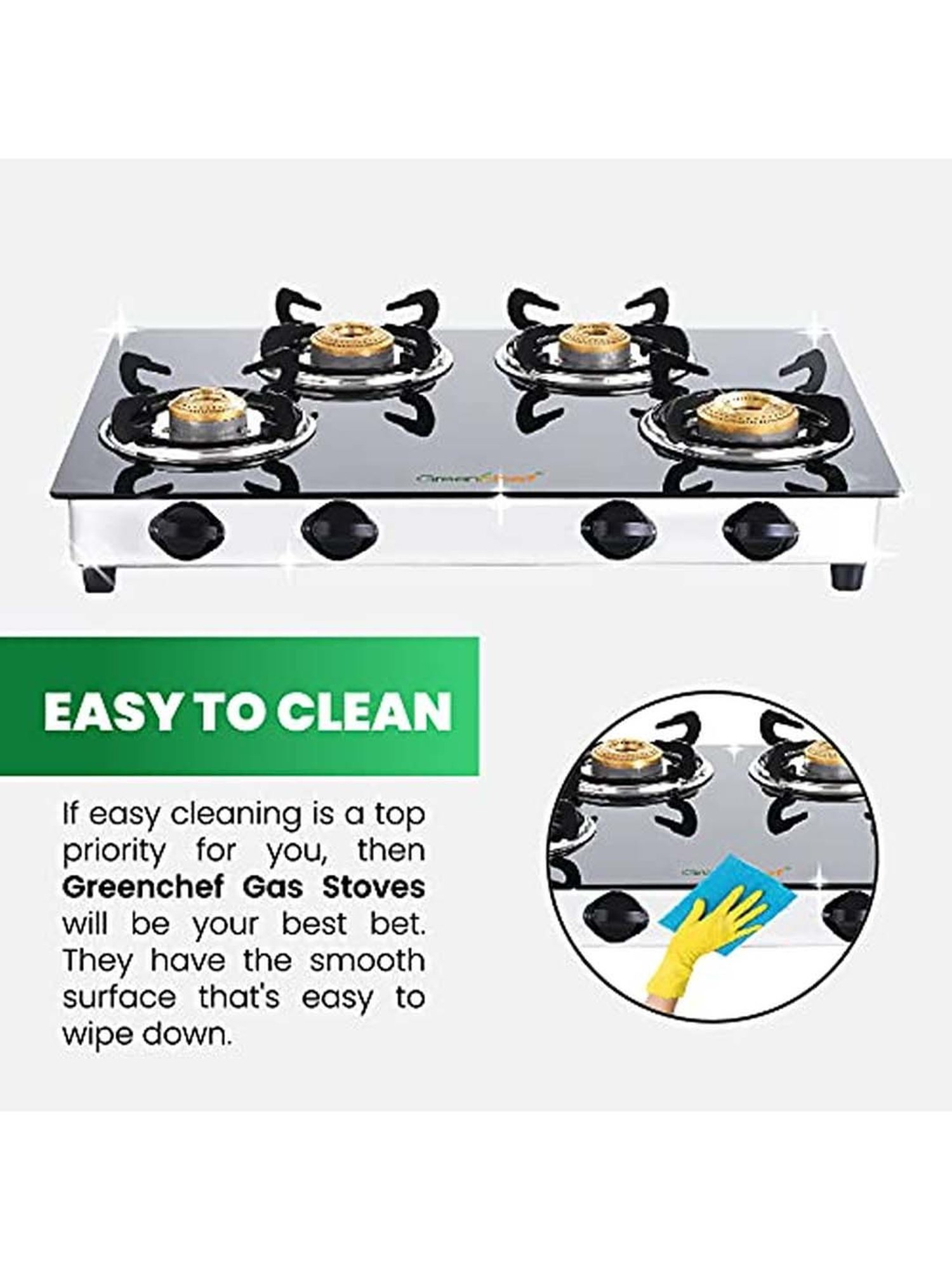 Glen LPG Gas Stoves with 3 Burner
