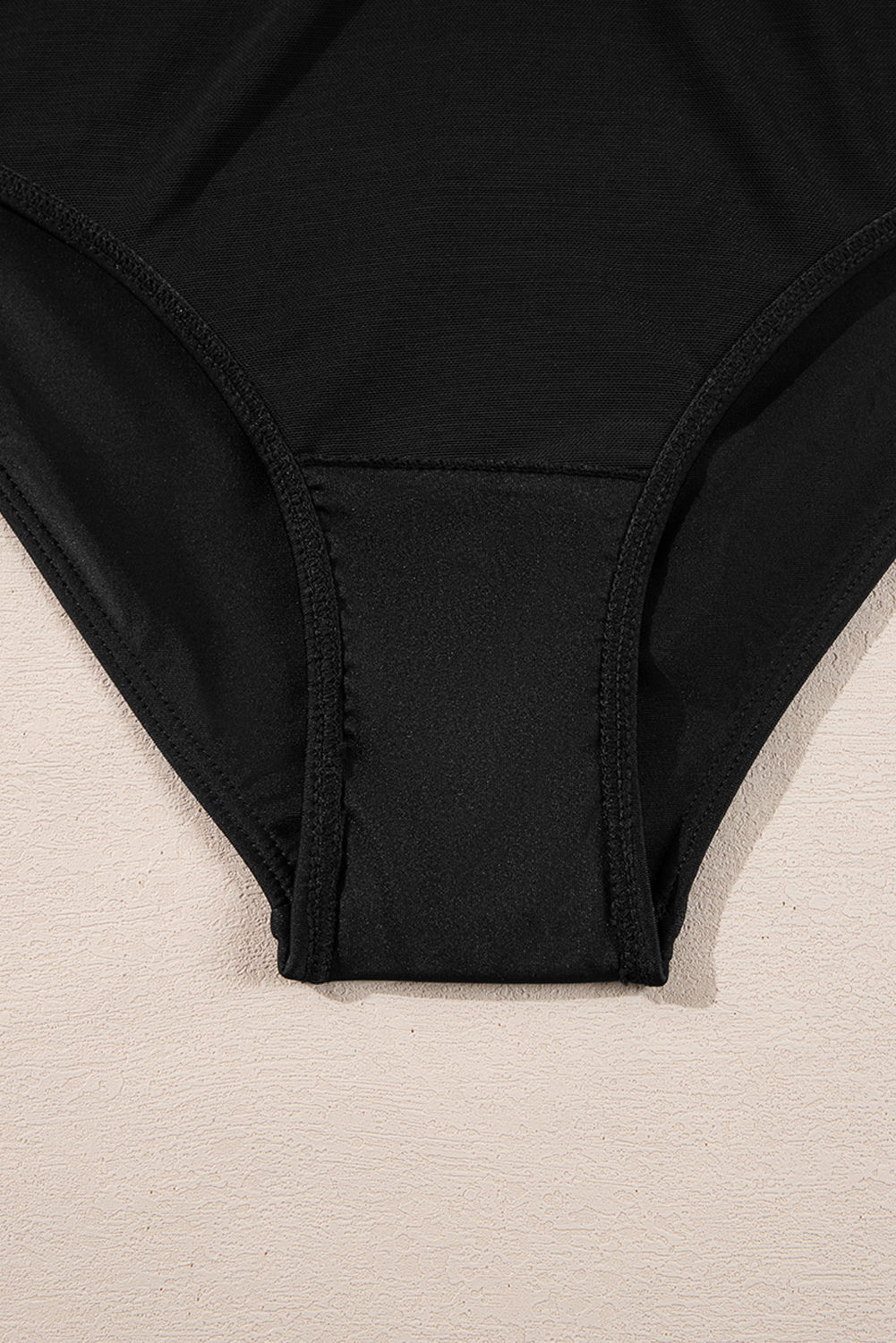 Black Plant Print Zip Front Half Sleeve One Piece Swimsuit