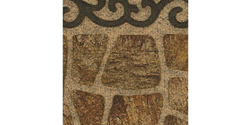 1'6"x2'6" Ornamental Entry Mat Scroll and Stone - Mohawk