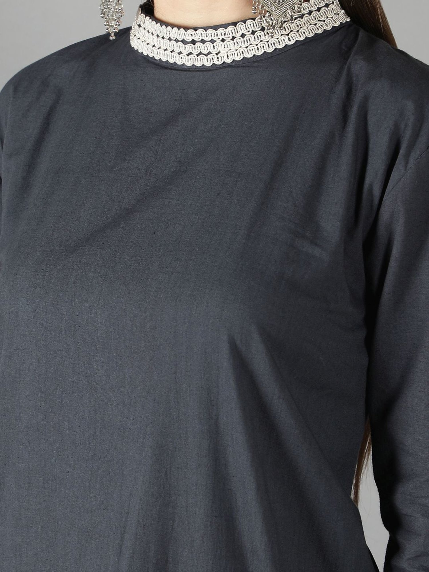 KAORI BY SHREYA AGARWAL Blue Cotton Kurta Pant Set With Dupatta