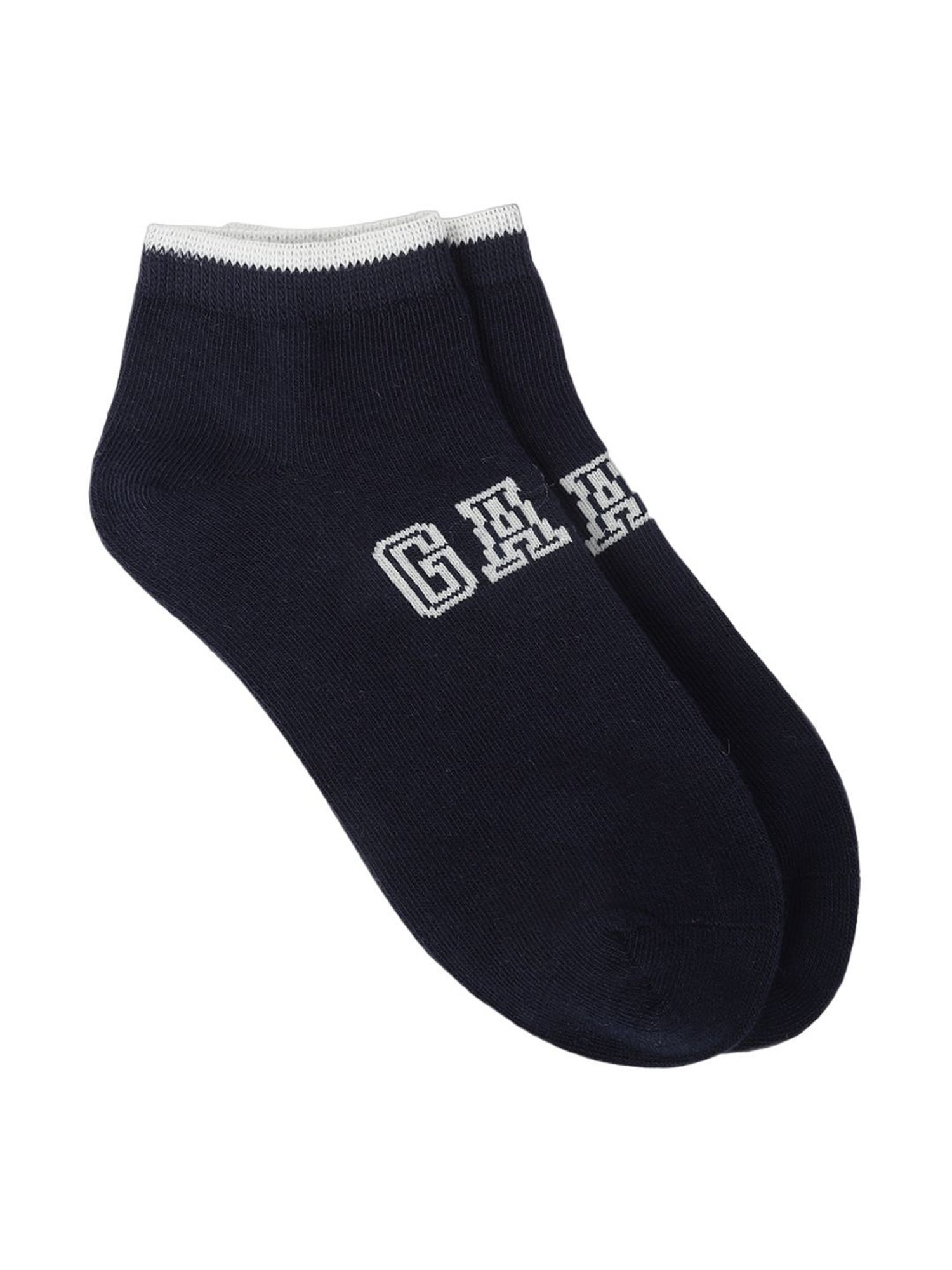 Gant Ankle Length Multicolor Cotton Solid Large Socks - Pack of 5