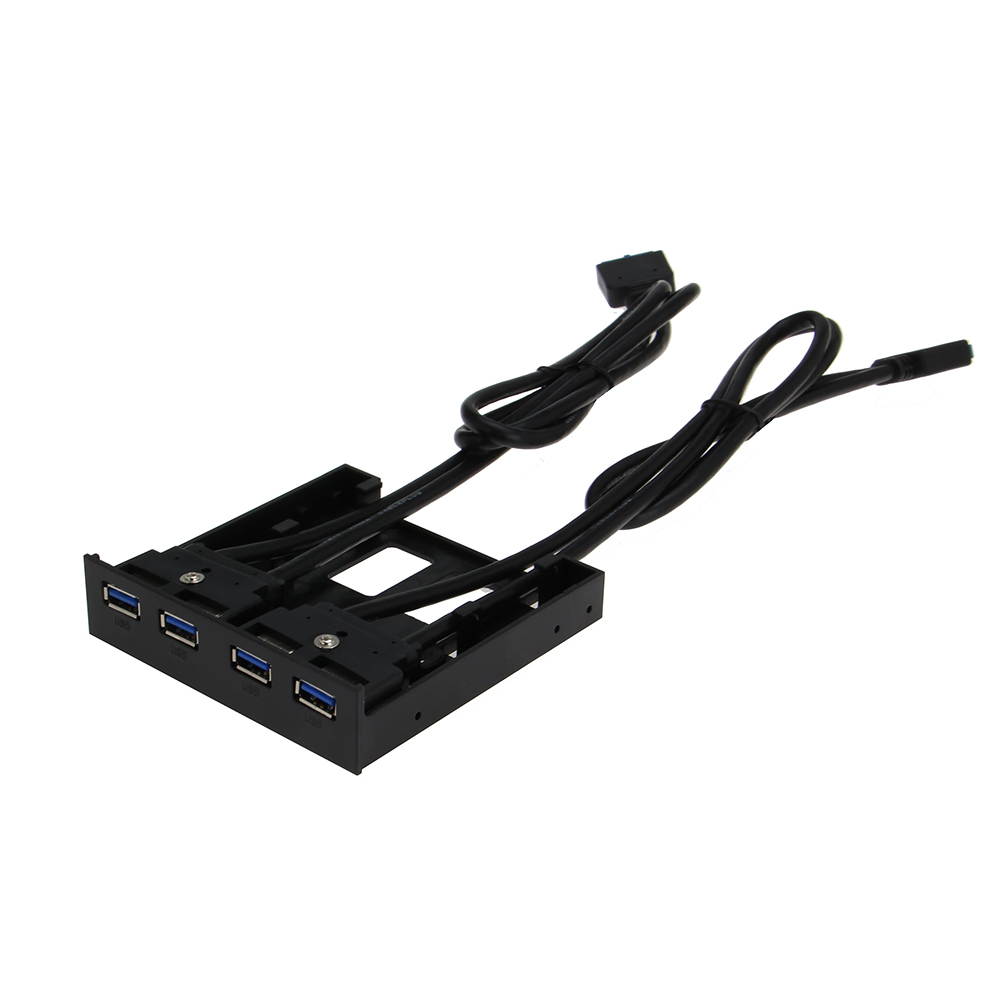 SEDNA - 4 Port USB 3.0 3.5" Floppy Bay Front Panel ( 2x 20 Pin USB 3.0 Connectors )