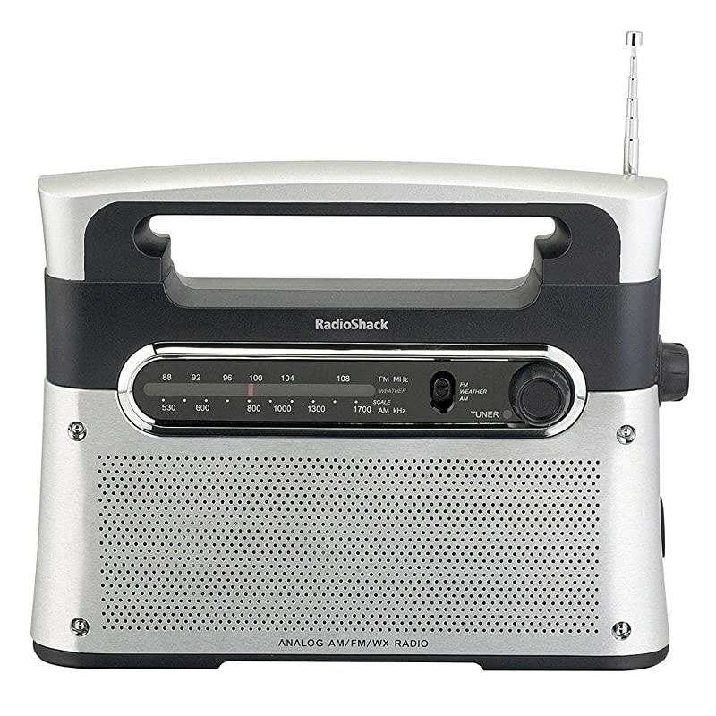 Portable Analog Tuning AMFMWeather Tabletop Radio