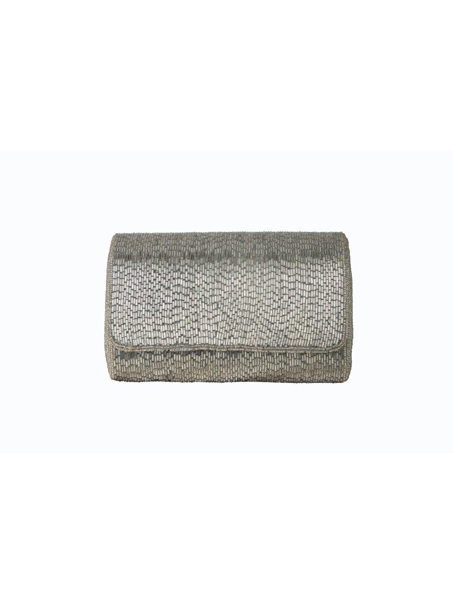 Tarini Nirula Silver Embellished Clutch