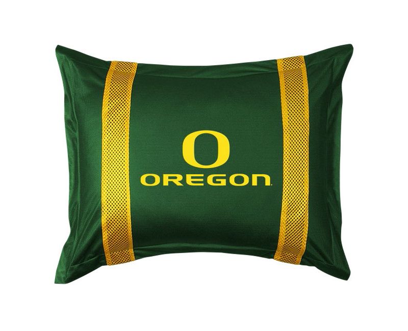 NCAA Pillow Sham College Team Logo Bedding Pillow Cover - Oregon Ducks..