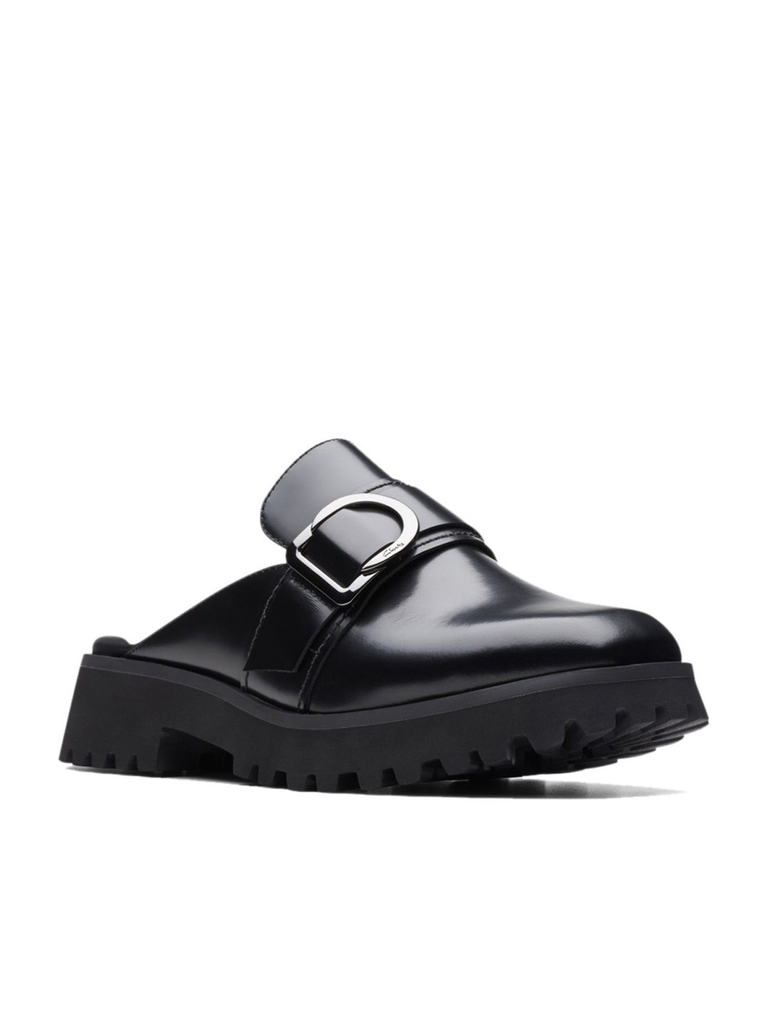 Clarks Women's Stayso Free Black Mule Shoes