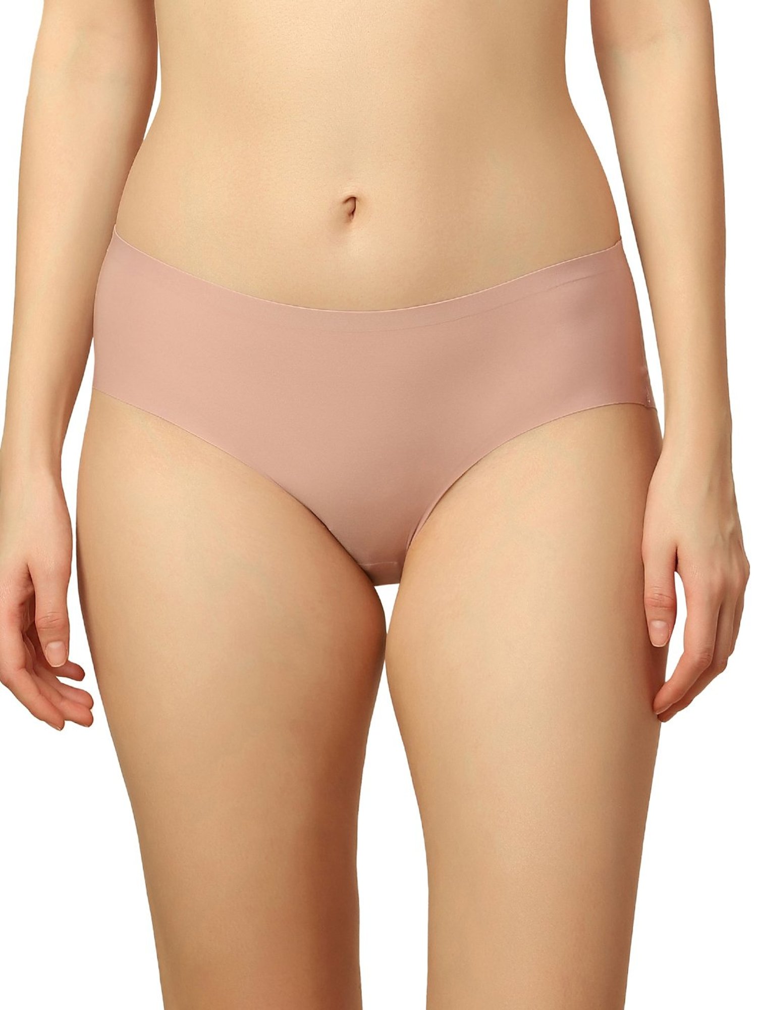 Triumph Beige & Brown Plain Hipster Panties - Pack Of 2