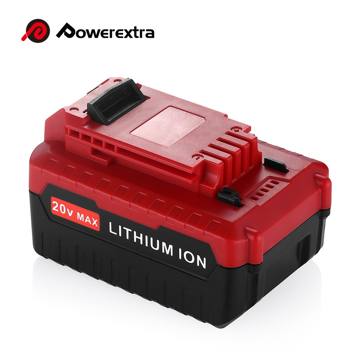 Powerextra 2 Pack 6.0Ah 20V MAX Lithium Replacement Battery for Porter Cable PCC685L PCC680L Porter Cable 20 Volt Power Tool Batteries