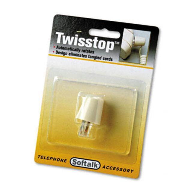 Softalk Twisstop Rotating Phone Cord Detangler Ivory 1505