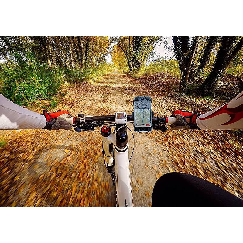 Phone Mount, 360&deg; Adjustable Motorcycle/Handlebar Universal Smartphone Mount Time/Map/Music/GPS Navigation for iPhone X 8 7 6 5 Plus Samsung S9 S8 S7 S7 S6 S5