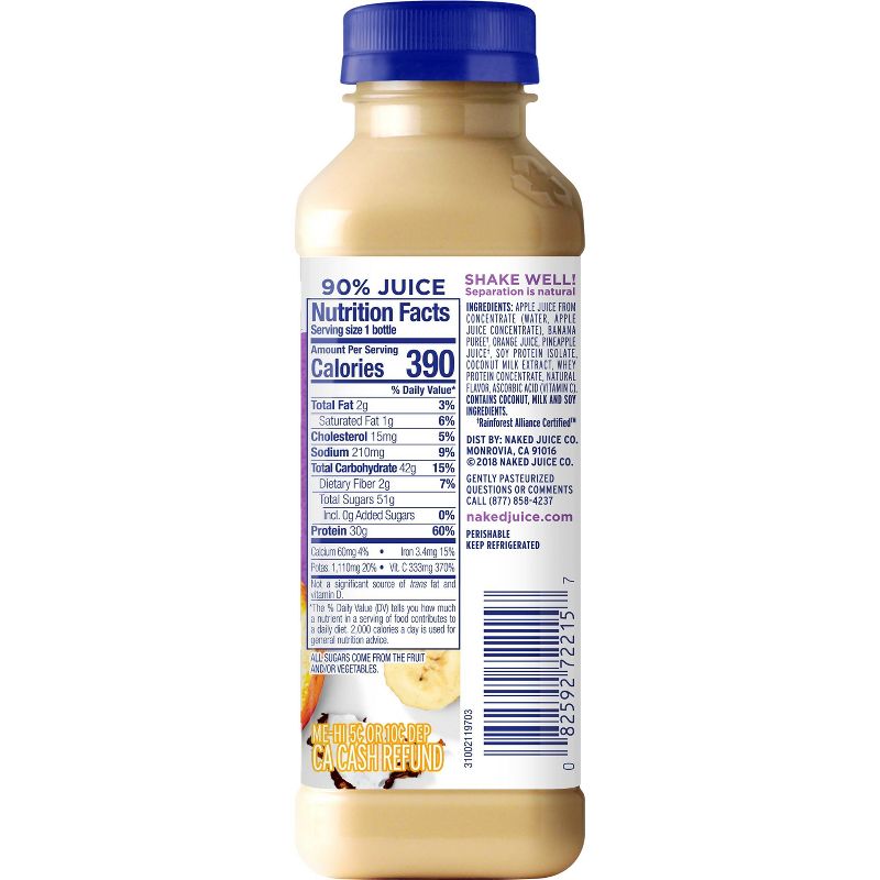 Naked Protein Zone Protein Juice Smoothie - 15.2oz