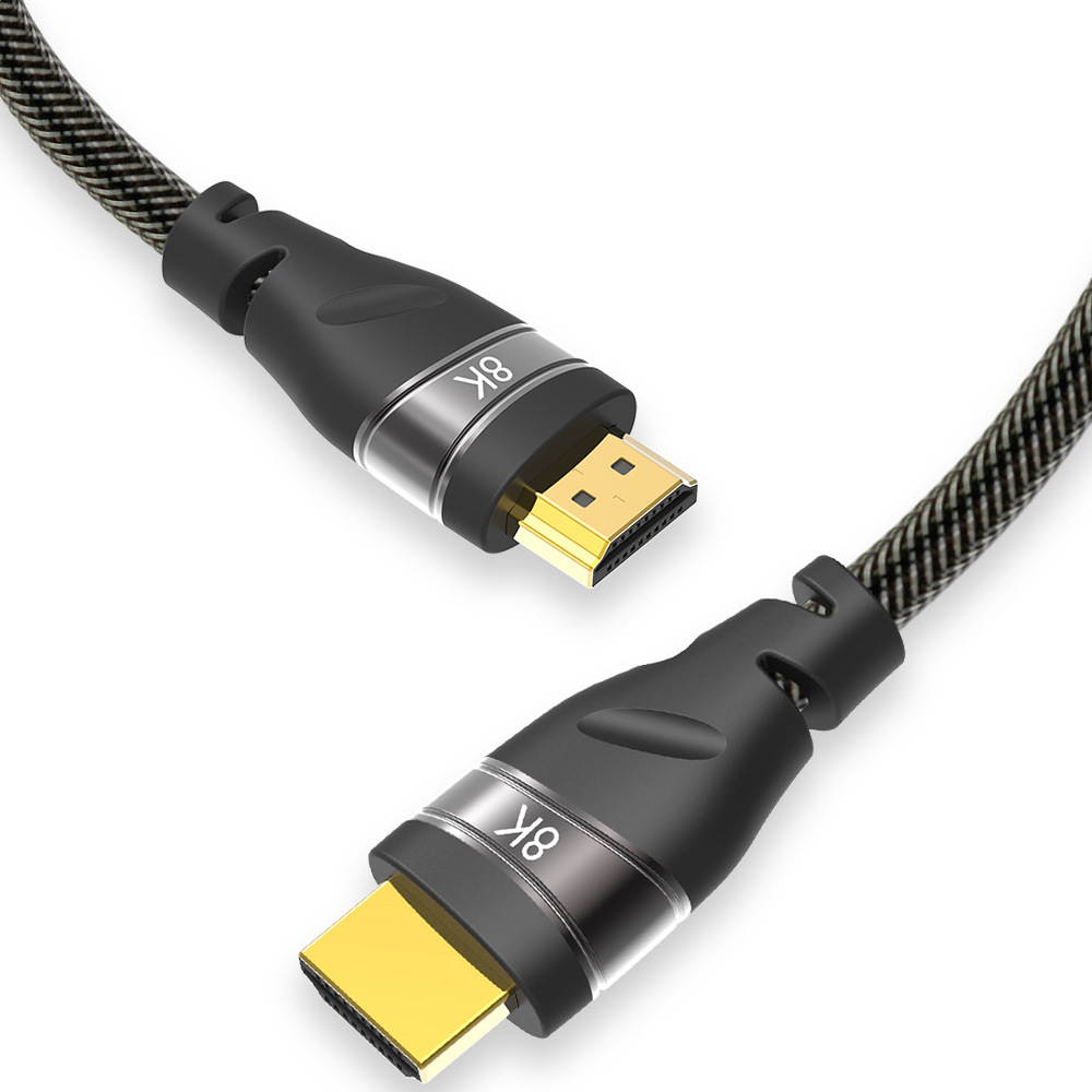 HDMI to HDMI (HDMI2.1) Cable 8K@60Hz 4K@120Hz Nylon Braided Cable For Video PC Laptop TV