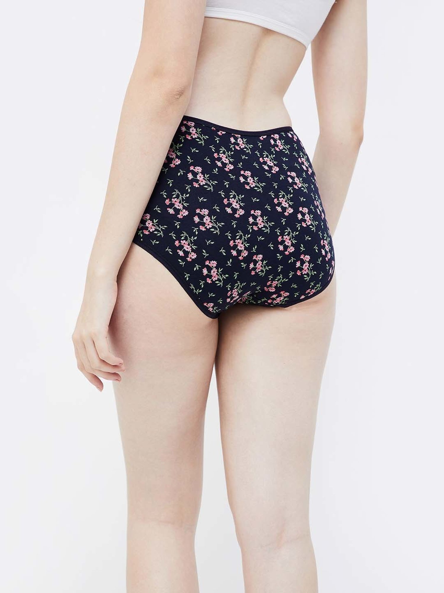 Ginger by Lifestyle Pink & Black Printed Hipster Panties - Pack of 3