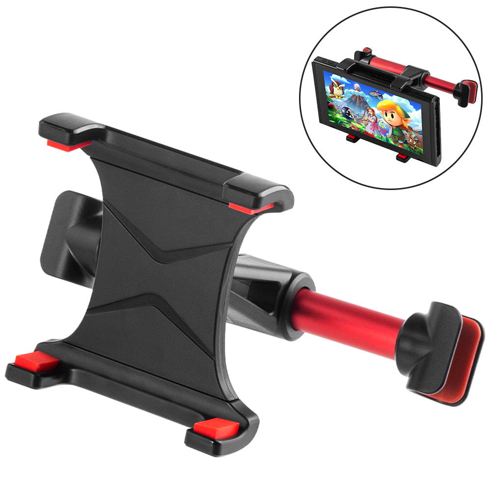 Multifunctional car bracket, car seat headrest mounting bracket can rotate 360 degrees, suitable for Nintendo Switch, iPad, Samsung Galaxy and other smart phones and host tablets