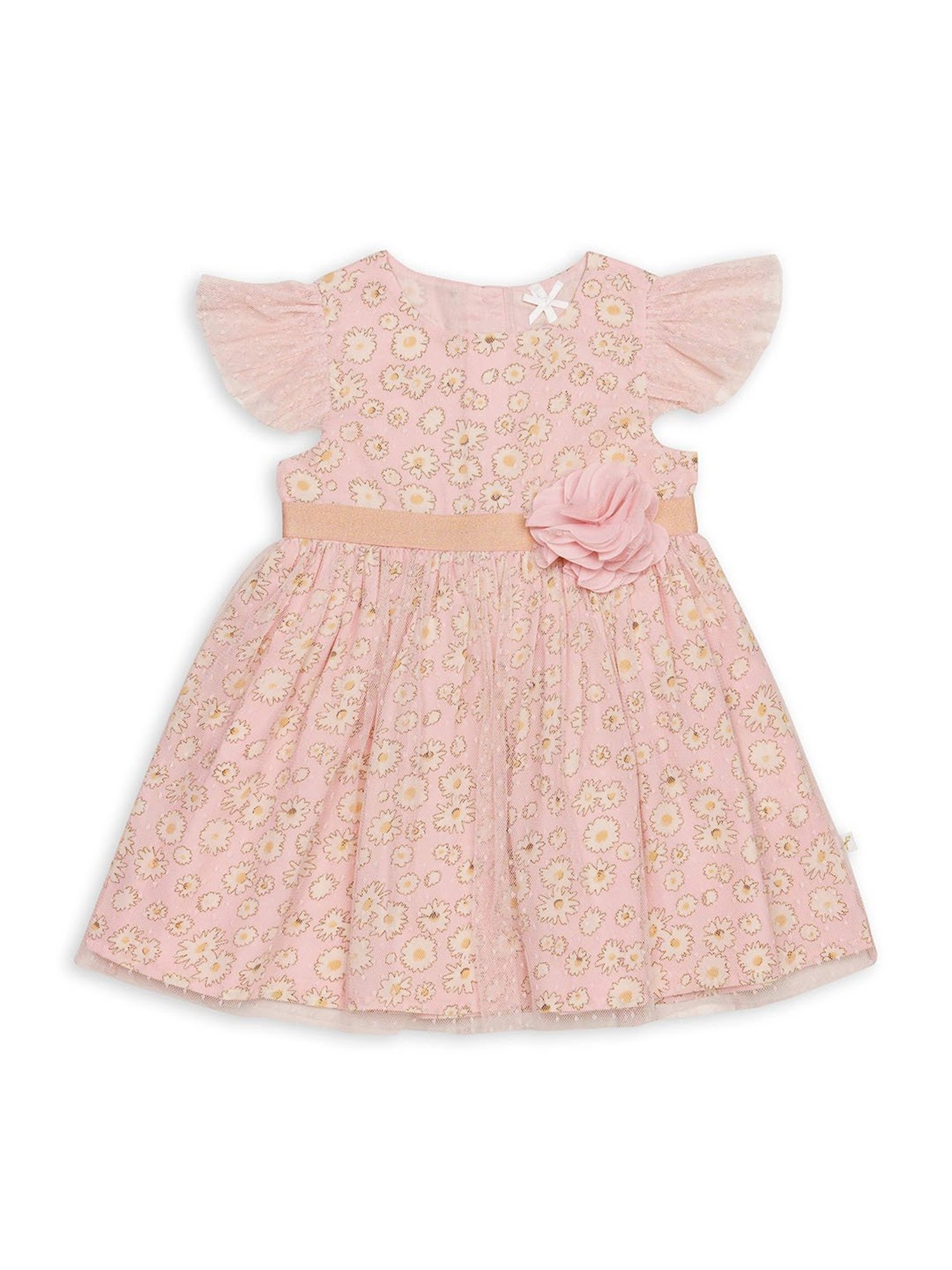 Ed-a-Mamma Baby Multicolor Printed Dress (Pack Of 2)