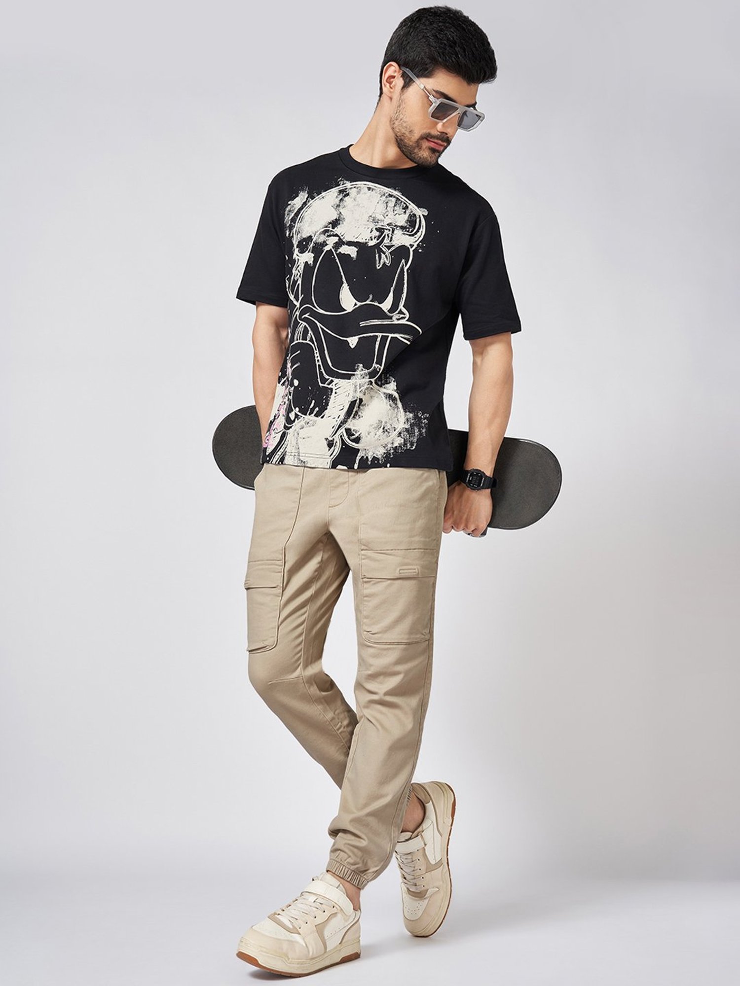 Basics Green Jogger Track Pant