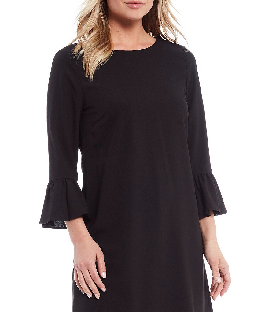 Preston & York Renee Flutter Sleeve Crepe Dress