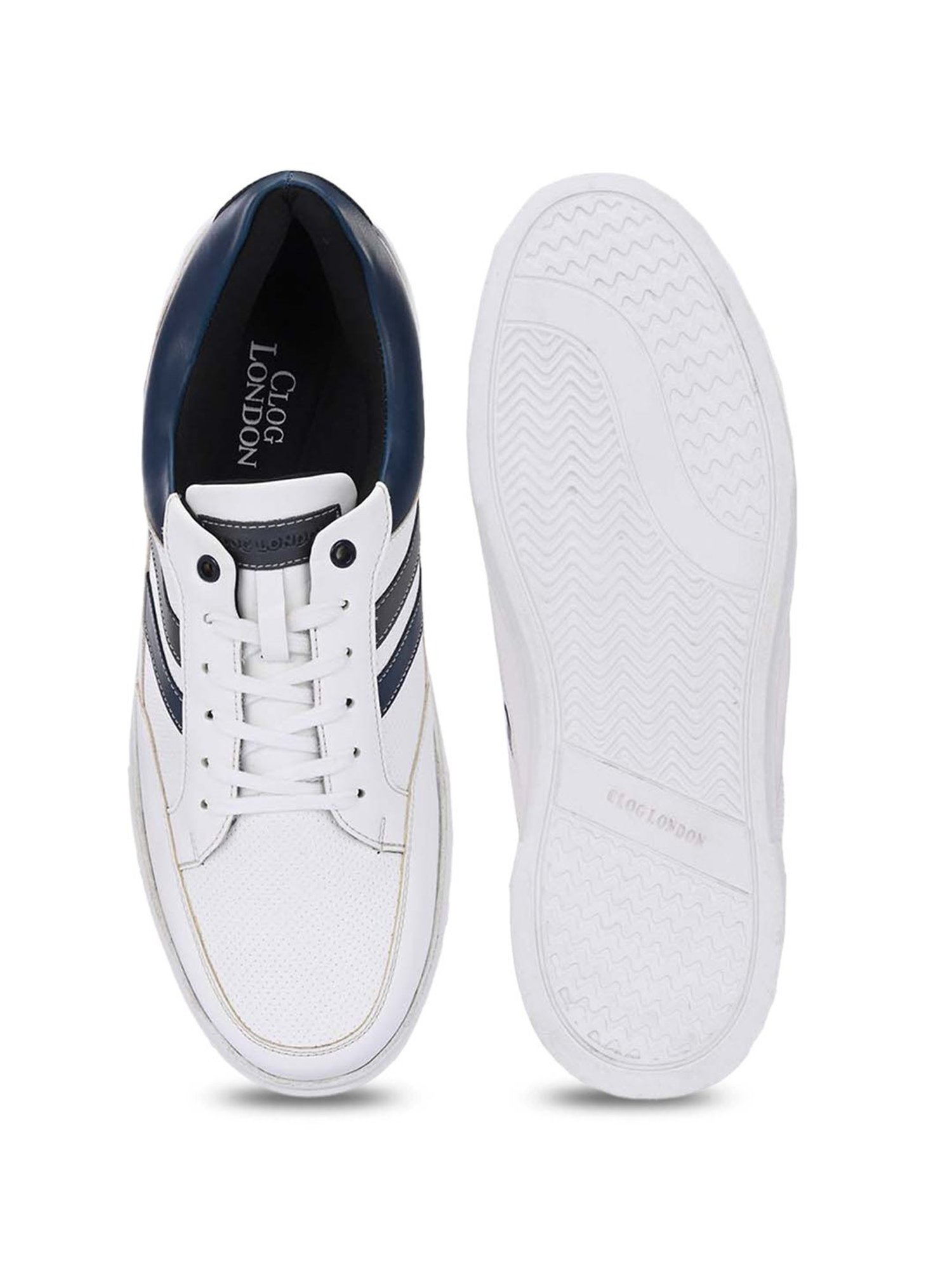 Clog London Men's White Casual Sneakers
