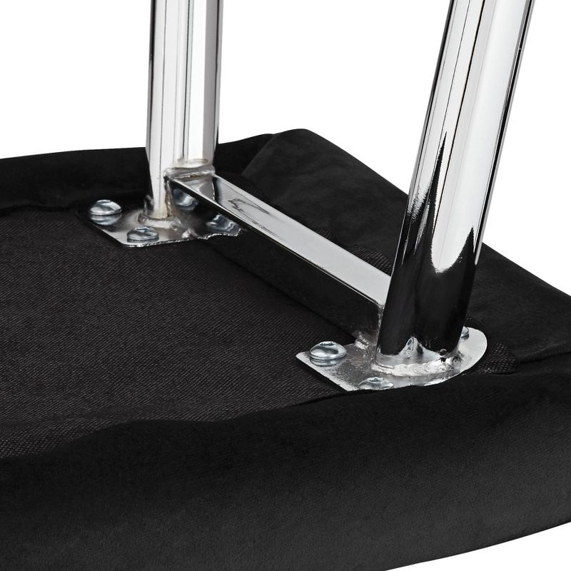 55 Downing Street Martin Black Fabric Modern Dining Chair