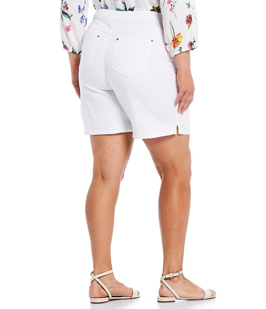 Intro Plus Size Rose Stretch Denim Shorts