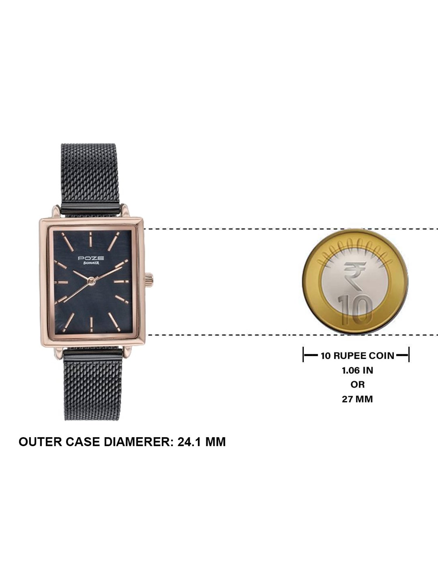 Sonata Poze 3.0 SP80079KM01WF Analog Watch for Women