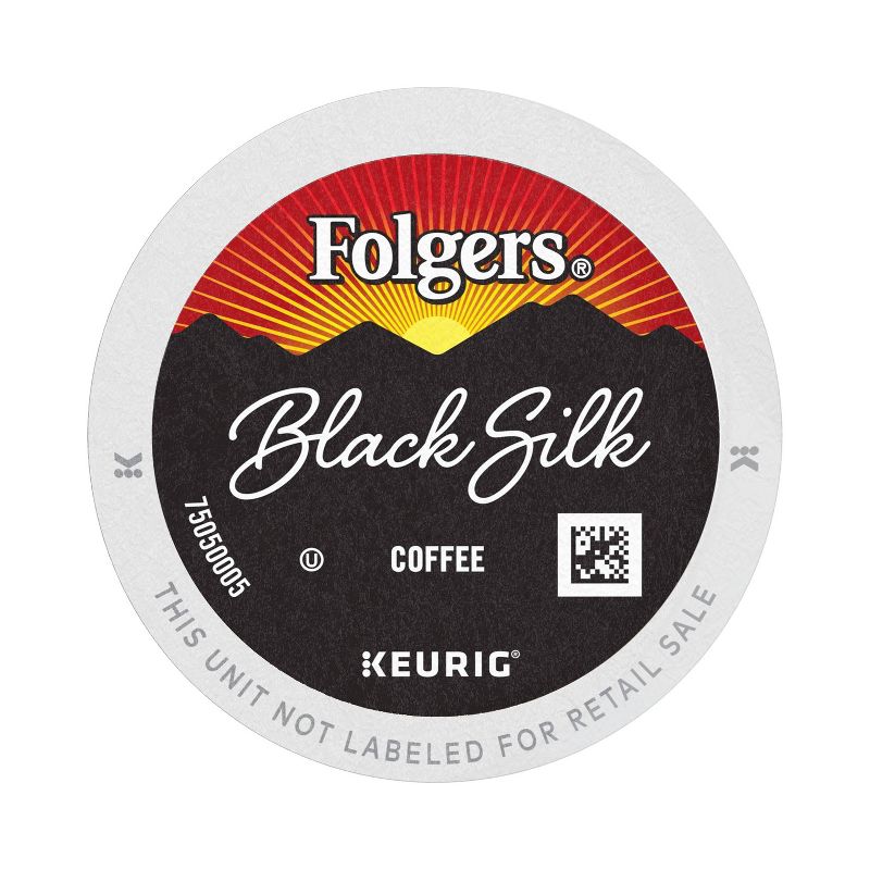 Folgers Black Silk Dark Roast Coffee - Keurig  K-Cup Pods - 24ct