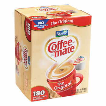 Liquid Coffee Creamer, Original, 0.38 oz Mini Cups, 180/Carton 753032