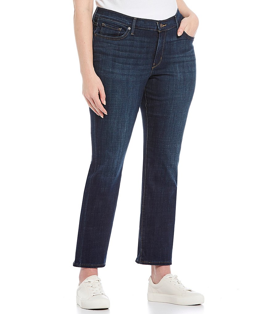 Ruby Rd. Plus Size Super Soft Stretch Denim Straight Leg Jeans