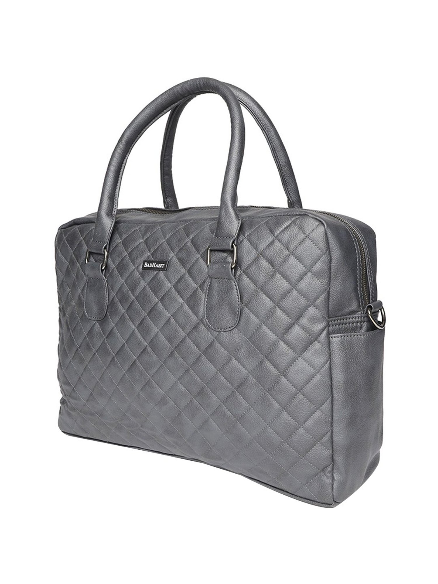 Bad Habit Grey Medium Messenger Bag