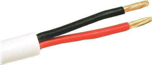 250ft (76m) Pro Series 18 Gauge 2-Conductor Speaker Wire (250 Feet / 76 Meter) White 99.9% Oxygen Free Copper ETL Listed & CL2 Rated with White PVC Jacket (for in-Wall Installation)