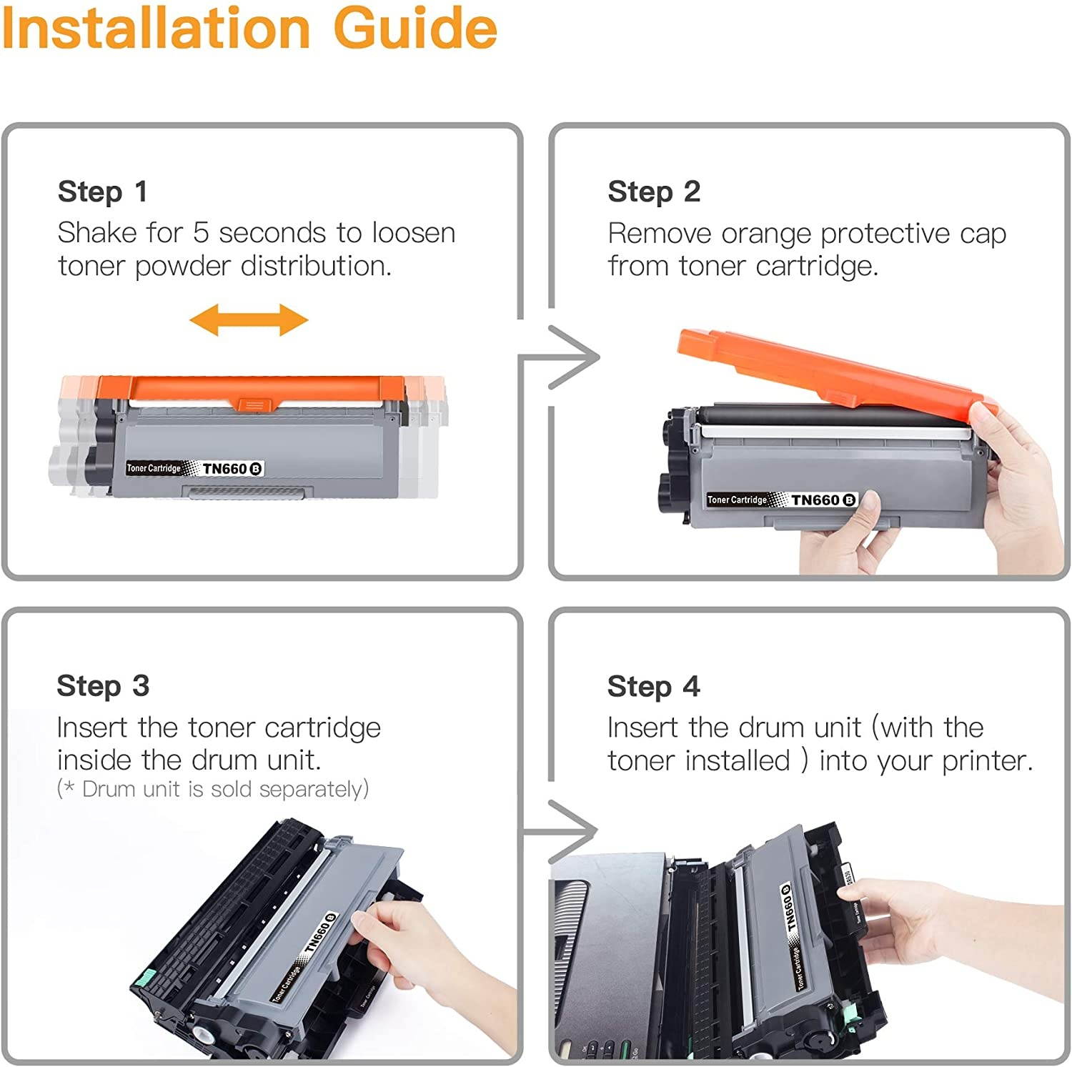 E-Z Ink (TM) Compatible Toner Cartridge Replacement for Brother TN660 TN630 High Yield to use with HL-L2380DW HL-L2300D HL-L2340DW MFC-L2680W MFC-L2740DW MFC-L2685DW Printer (Black, 1 Pack)