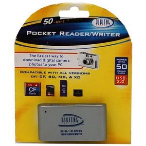 Sakar 50-in-1 USB 2.0 Pocket Reader and Writer