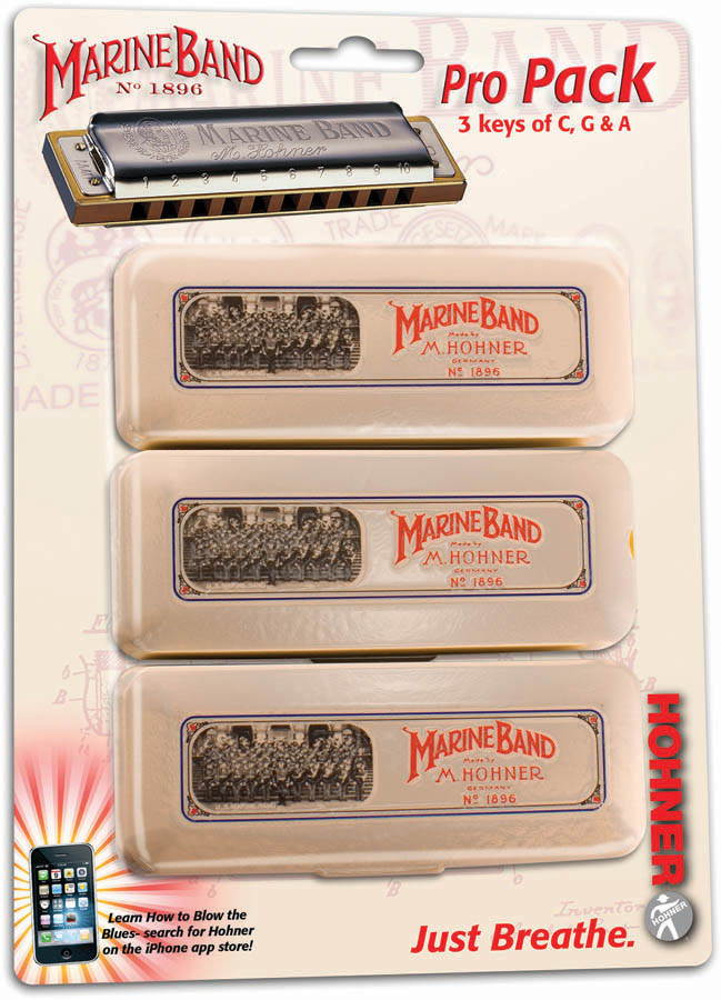 Hohner Harmonica - Marine Band Pro Pack
