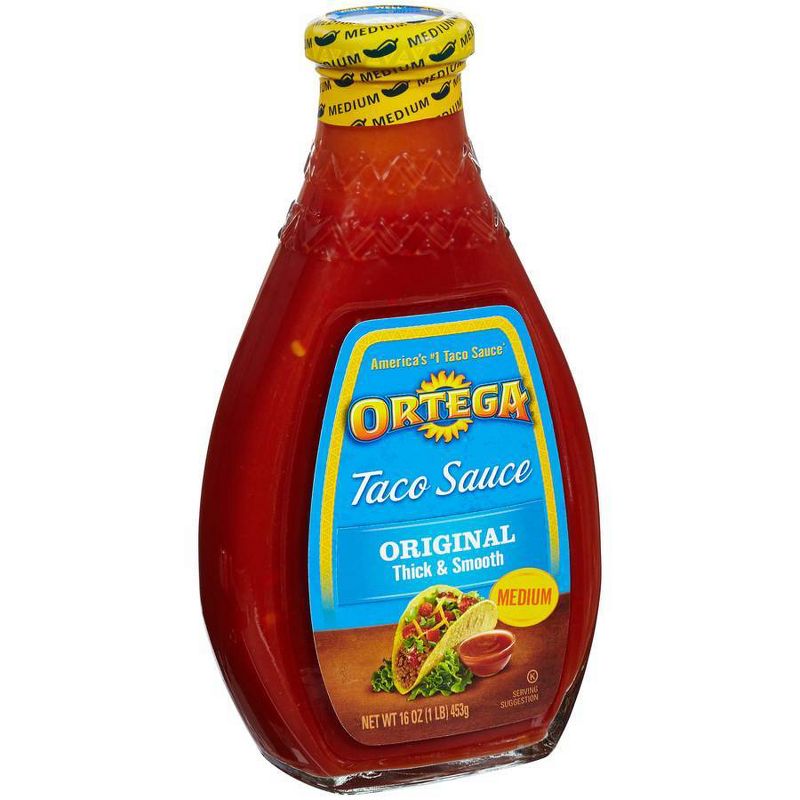 Ortega Original Thick & Smooth Medium Taco Sauce 16-oz.