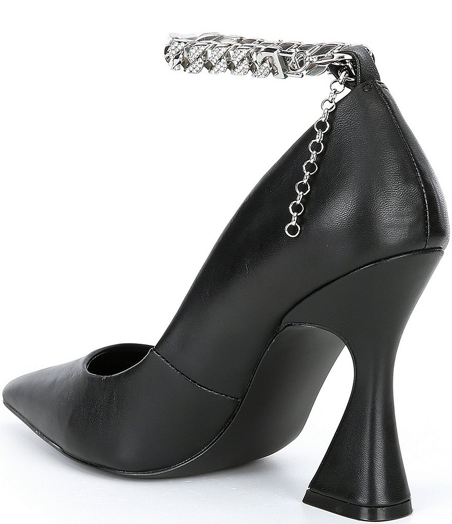 Pelle Moda Berlin Glitter Ankle Strap Pumps