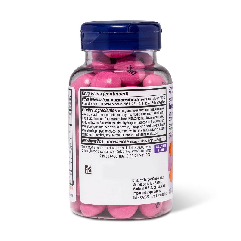 Heartburn and Gas Relief Chews - 54ct - up & up™