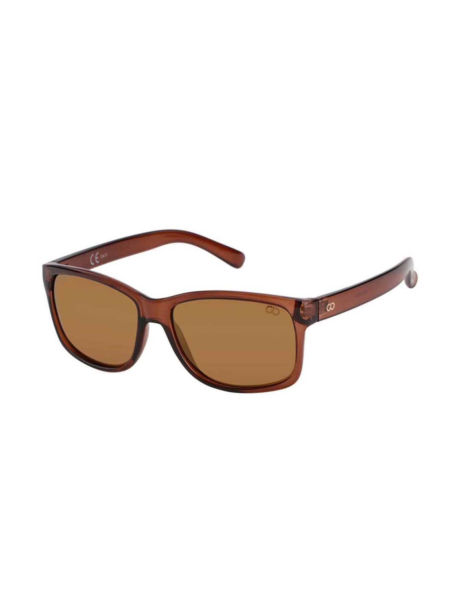 Gio Collection G9279BRW Brown Rectangular Sunglasses