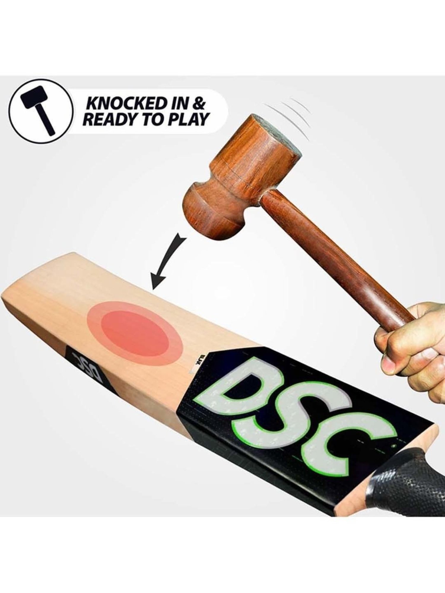 DSC Blak 200 English Willow Cricket Bat Size - 6