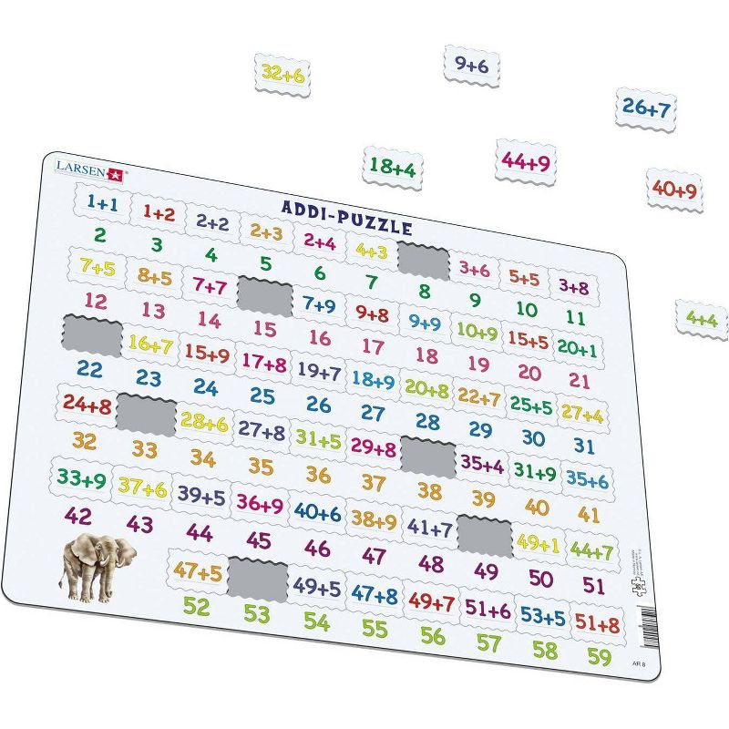 Larsen Puzzles Addition Kids Jigsaw Puzzle - 58pc